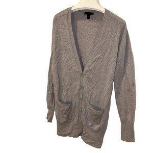 J. Crew FALL MUST HAVE dove gray Your Boyfriend's Cardigan wool sweate…